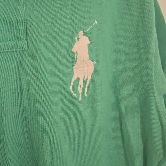Polo by Ralph Lauren Green Classic Polo Shirt large pony - Picture 3 of 4